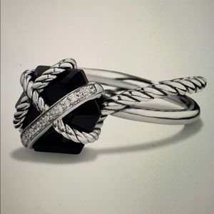 David Yurman Cable Wrap. 1 stone is missing.